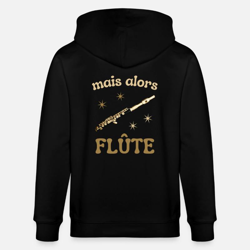MAIS ALORS FLUTE - Veste à capuche bio CULTIVATOR Stanley/Stella Unisexe - noir