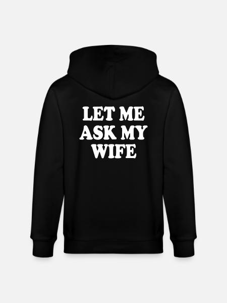 let me ask my wife - Ekologisk luvjacka CULTIVATOR unisex från Stanley/Stella - svart
