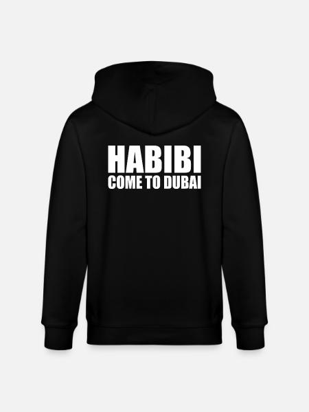 habibi come to dubai - Stanley/Stella CULTIVATOR  Unisex Organic Hooded Jacket - black