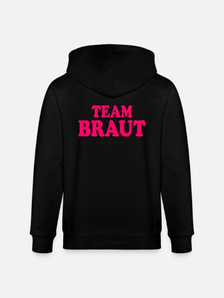 Team braut - Stanley/Stella Unisex Bio-Kapuzenjacke CULTIVATOR  - Schwarz