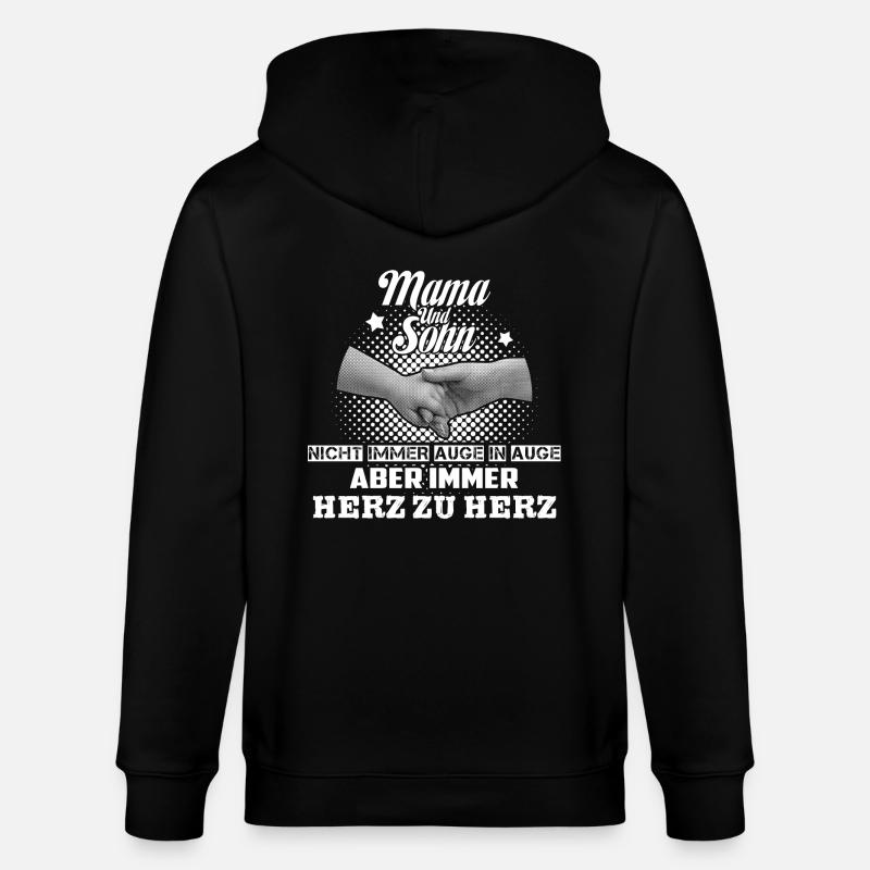 Maman et son fils - Veste à capuche bio CULTIVATOR Stanley/Stella Unisexe - noir