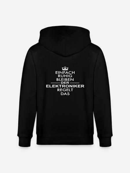 DER ELEKTRONIKER - Stanley/Stella Unisex Bio-Kapuzenjacke CULTIVATOR - Schwarz