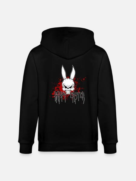 scary easter - Stanley/Stella CULTIVATOR  Unisex Organic Hooded Jacket - black