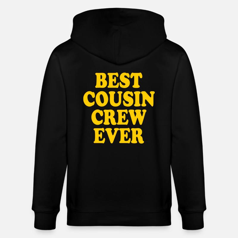 Best cousin crew ever - Veste à capuche bio CULTIVATOR Stanley/Stella Unisexe - noir