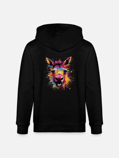 Funny Pop Art Ass - Stanley/Stella CULTIVATOR Unisex Organic Hooded Jacket - black