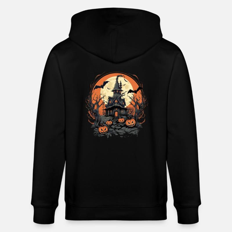 Halloween - Stanley/Stella Unisex Bio-Kapuzenjacke CULTIVATOR  - Schwarz