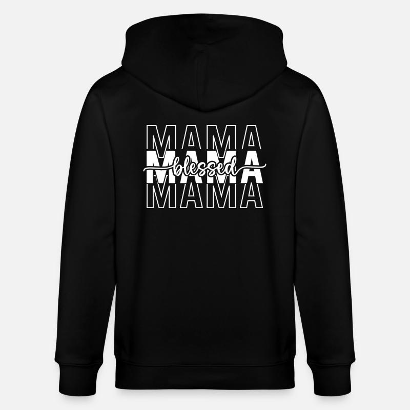 Mama - Stanley/Stella Unisex Bio-Kapuzenjacke CULTIVATOR  - Schwarz