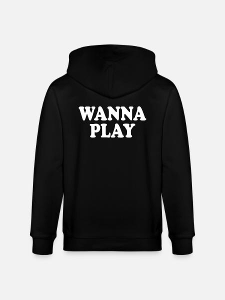 Wanna play - Stanley/Stella Unisex Bio-Kapuzenjacke CULTIVATOR  - Schwarz