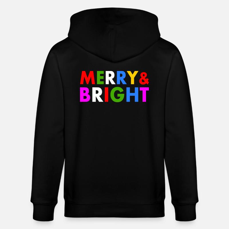 Merry and bright - Stanley/Stella Unisex Bio-Kapuzenjacke CULTIVATOR  - Schwarz