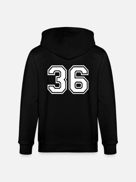 36 - Stanley/Stella CULTIVATOR  Unisex Organic Hooded Jacket - black