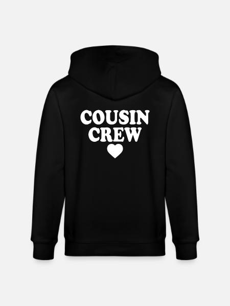 Cousin crew - Stanley/Stella CULTIVATOR  Unisex Organic Hooded Jacket - black