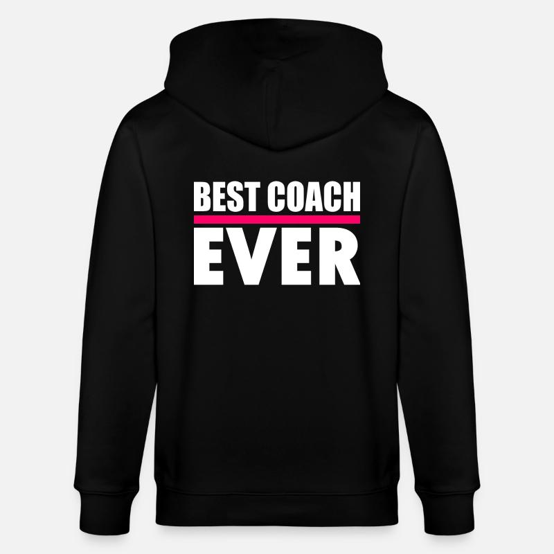 Best coach ever - Stanley/Stella Unisex Bio-Kapuzenjacke CULTIVATOR - Schwarz