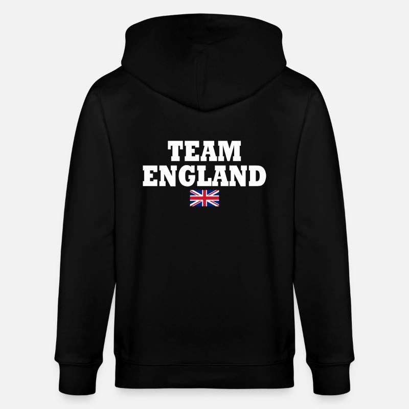 Team england - Stanley/Stella Unisex Bio-Kapuzenjacke CULTIVATOR - Schwarz