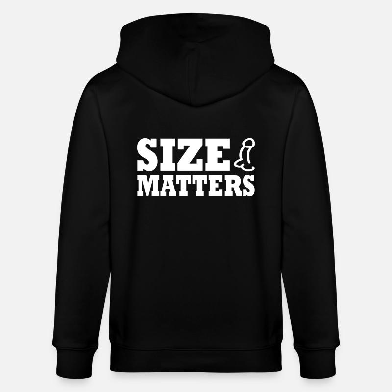 Penis size matters - Veste à capuche bio CULTIVATOR Stanley/Stella Unisexe - noir