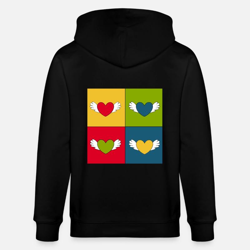 Cadeau Saint-Valentin Saint-Valentin - Veste à capuche bio CULTIVATOR Stanley/Stella Unisexe - noir