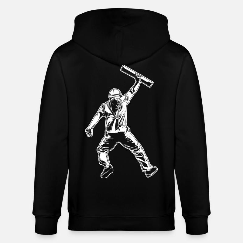 Graphisme d’architecte - Veste à capuche bio CULTIVATOR Stanley/Stella Unisexe - noir