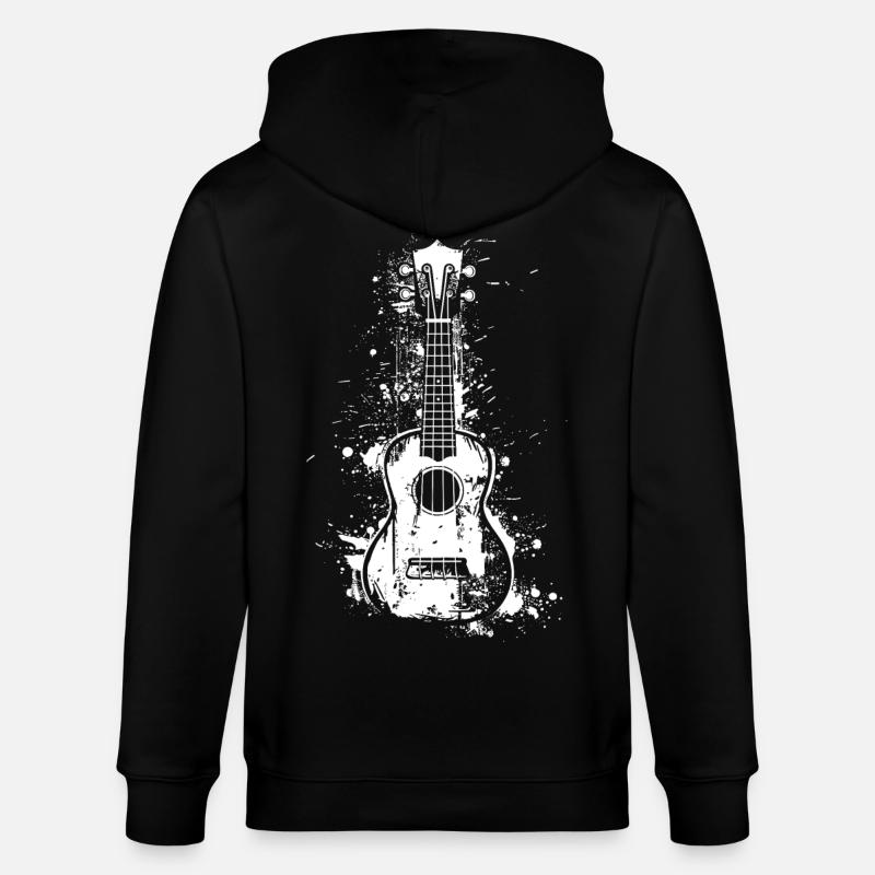 Ukulélé Graffiti - Veste à capuche bio CULTIVATOR Stanley/Stella Unisexe - noir