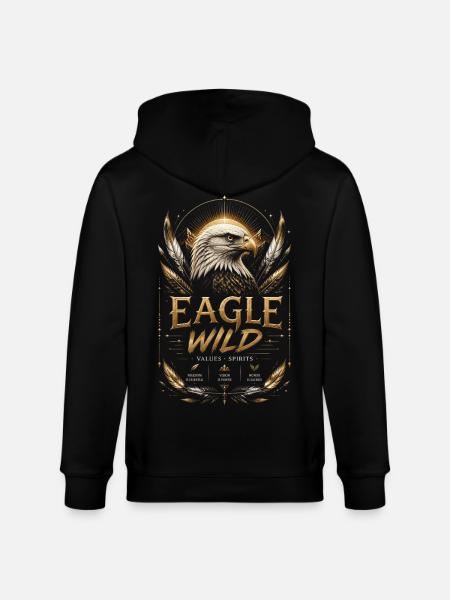 Aigle Doré Esprit et Valeurs - Veste à capuche bio CULTIVATOR Stanley/Stella Unisexe - noir