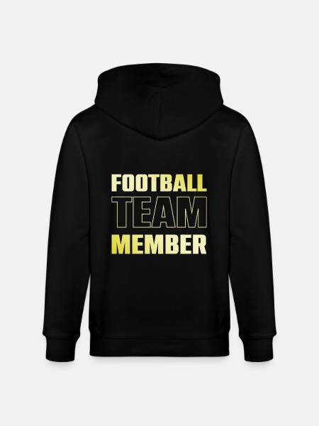 football team - Stanley/Stella CULTIVATOR Unisex Organic Hooded Jacket - black