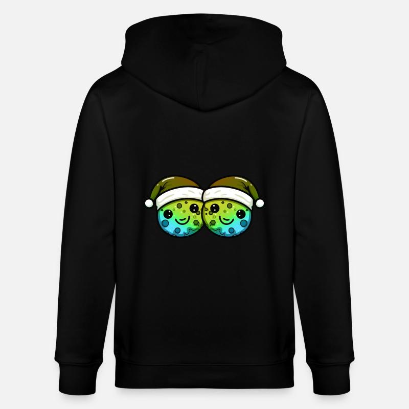 Cuisson des biscuits de Noël - Veste à capuche bio CULTIVATOR Stanley/Stella Unisexe - noir