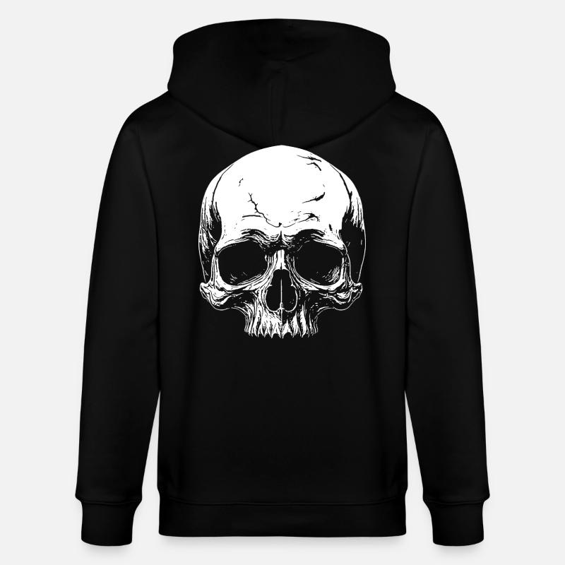 Crâne - Veste à capuche bio CULTIVATOR Stanley/Stella Unisexe - noir