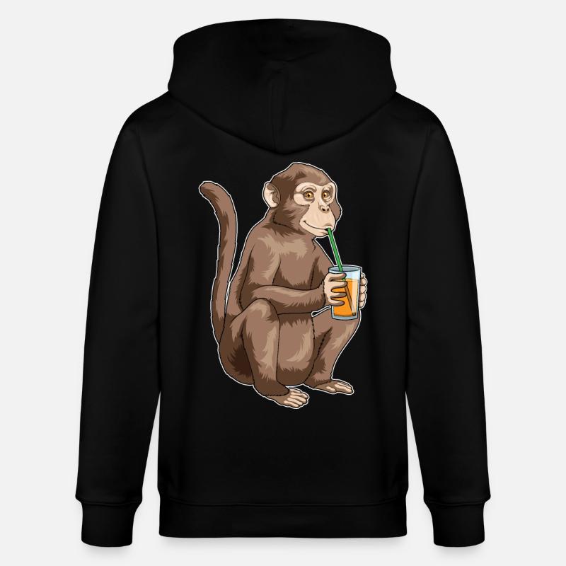 Jus de singe - Veste à capuche bio CULTIVATOR Stanley/Stella Unisexe - noir