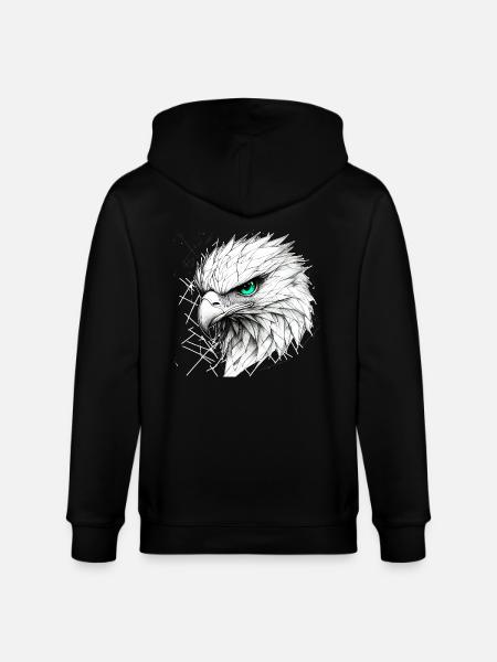 Libre comme l’aigle - Veste à capuche bio CULTIVATOR Stanley/Stella Unisexe - noir