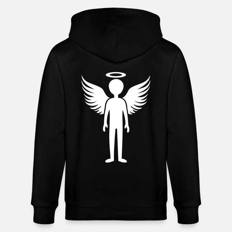 Engel Symbol - Stanley/Stella Unisex Bio-Kapuzenjacke CULTIVATOR  - Schwarz