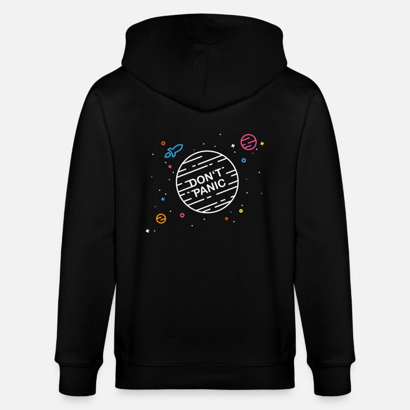 Don't Panic - Stanley/Stella Unisex Bio-Kapuzenjacke CULTIVATOR  - Schwarz