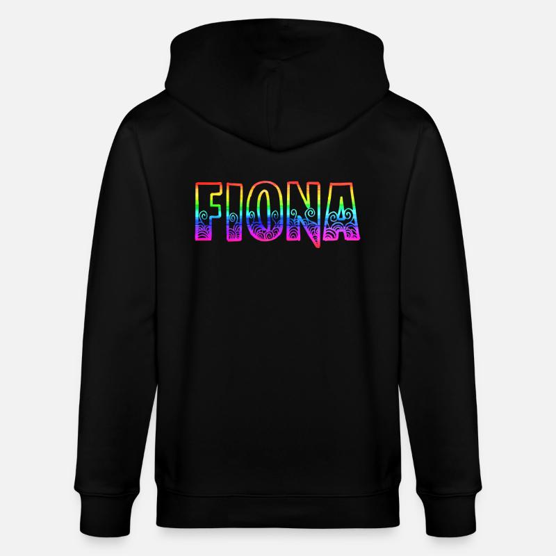 fiona rs arc-en-ciel - Veste à capuche bio CULTIVATOR Stanley/Stella Unisexe - noir