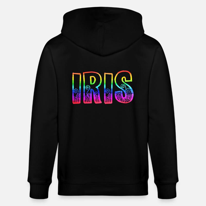iris rs rainbow - Stanley/Stella CULTIVATOR  Unisex Organic Hooded Jacket - black