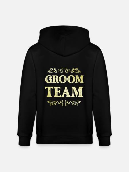 Groom Team - Stanley/Stella Unisex Bio-Kapuzenjacke CULTIVATOR - Schwarz