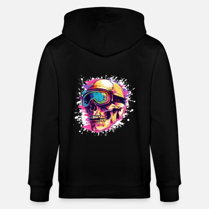 Ski Skull Lunettes de ski - Veste à capuche bio CULTIVATOR Stanley/Stella Unisexe - noir