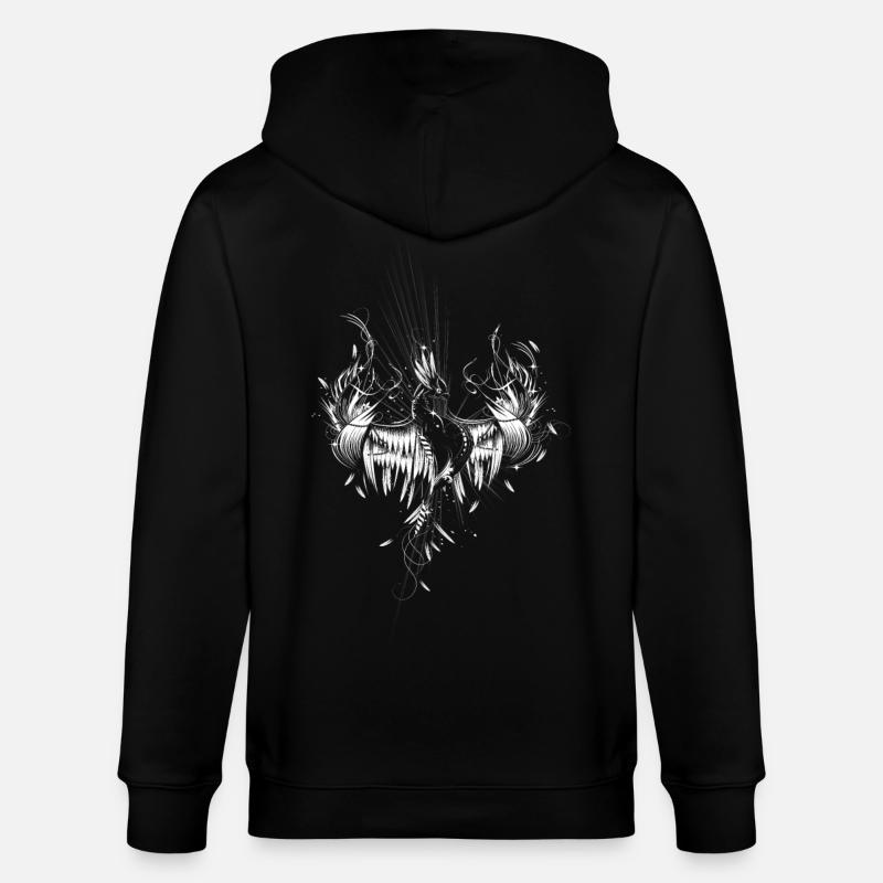 Phönix aus der Asche - Stanley/Stella Unisex Bio-Kapuzenjacke CULTIVATOR  - Schwarz