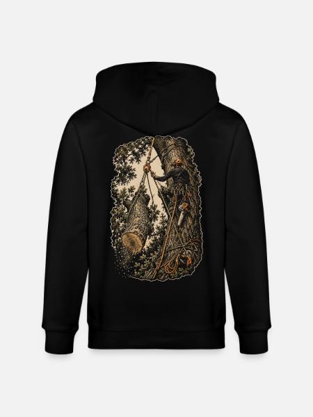 Baumpfleger Baumpflege - Stanley/Stella Unisex Bio-Kapuzenjacke CULTIVATOR  - Schwarz