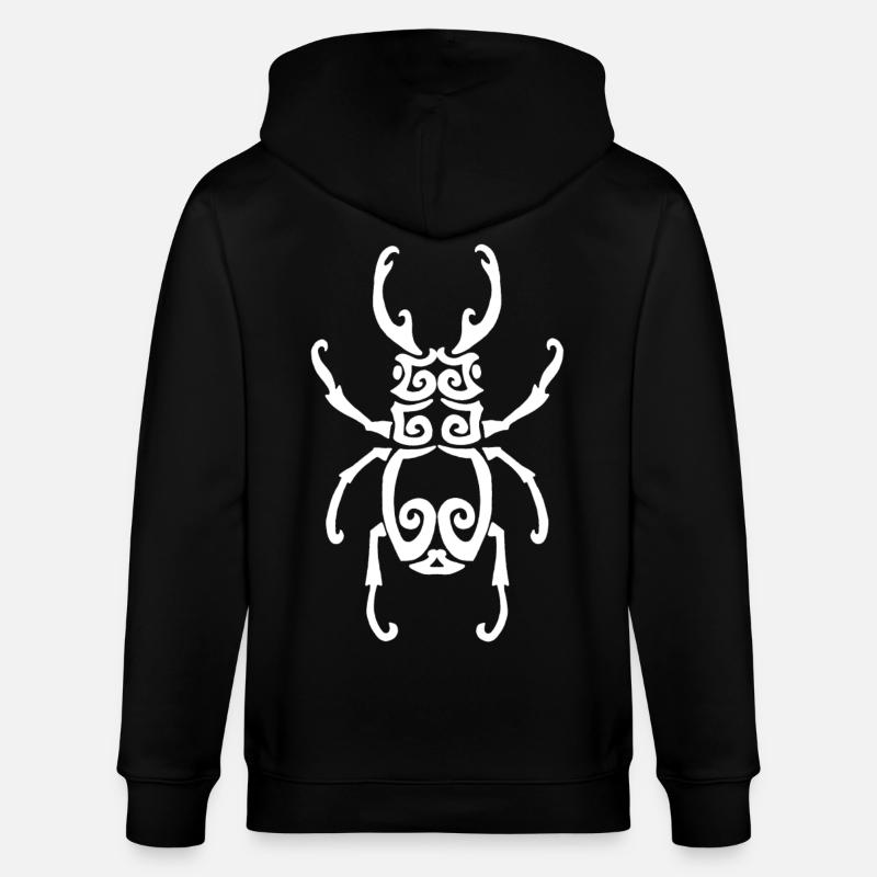 Insecte blanc - Veste à capuche bio CULTIVATOR Stanley/Stella Unisexe - noir