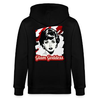 Déesse Glam - Veste à capuche bio CULTIVATOR Stanley/Stella Unisexe - noir - Dos - Anna (173cm)