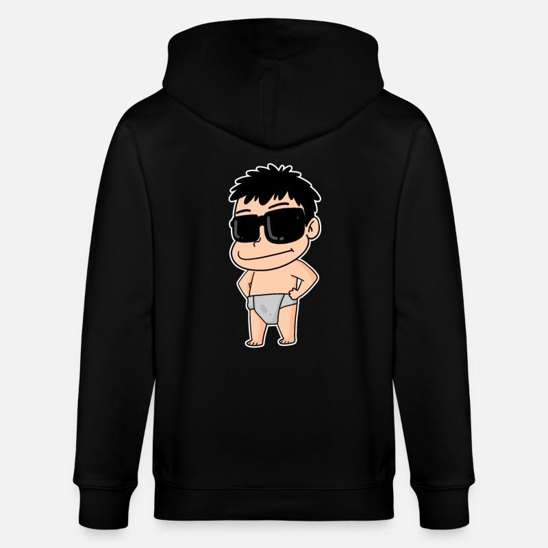 Bébé cool - Veste à capuche bio CULTIVATOR Stanley/Stella Unisexe - noir