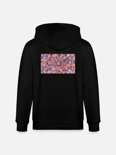 Bitcoin Bazooka – PopArt 4 - Stanley/Stella Unisex Bio-Kapuzenjacke CULTIVATOR  - Schwarz