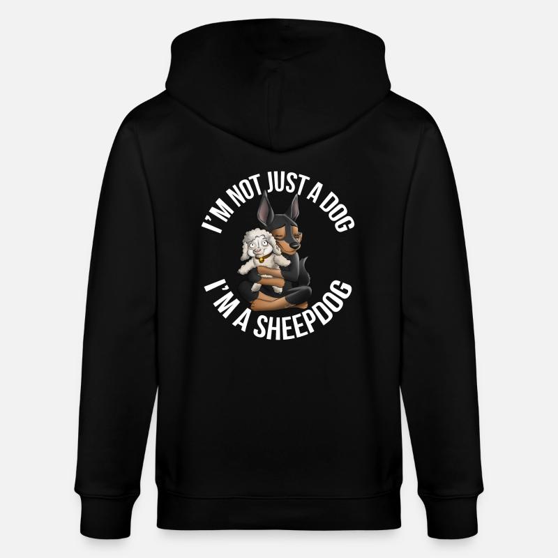 Kelpie Black Sheep Feuer - Stanley/Stella Unisex Bio-Kapuzenjacke CULTIVATOR  - Schwarz