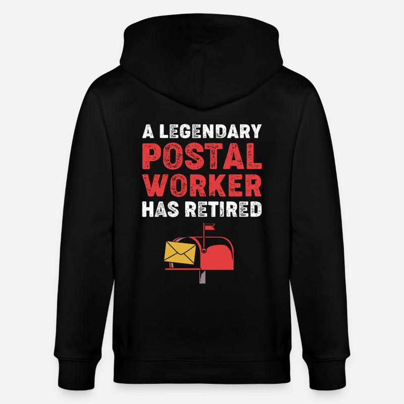 Cachet de la poste - Veste à capuche bio CULTIVATOR Stanley/Stella Unisexe - noir