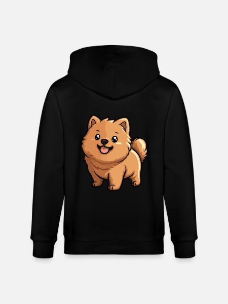 Chow Chow Dog Cute - Stanley/Stella CULTIVATOR  Unisex Organic Hooded Jacket - black