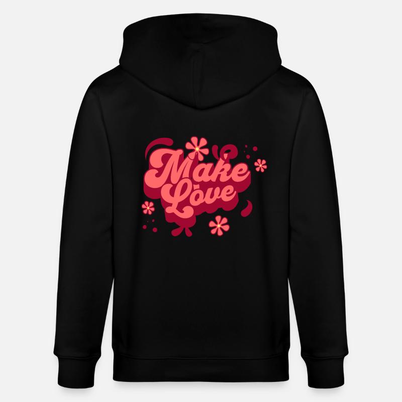 Répandre l’amour - Veste à capuche bio CULTIVATOR Stanley/Stella Unisexe - noir