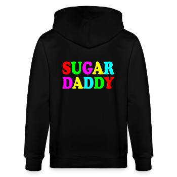 Sugar daddy - Stanley/Stella Unisex Bio-Kapuzenjacke CULTIVATOR  - Schwarz - Hinten - Anna (173cm)