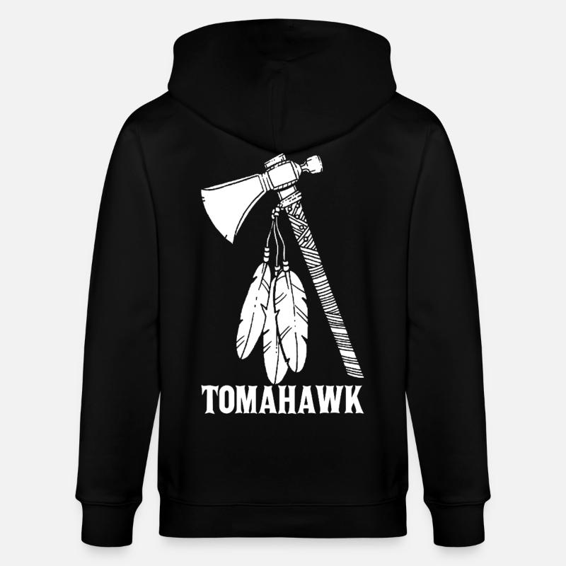 Tomahawk blanc - Veste à capuche bio CULTIVATOR Stanley/Stella Unisexe - noir