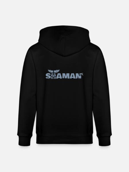 SHAMAN / CHAMAN - Stanley/Stella CULTIVATOR  Unisex Organic Hooded Jacket - black