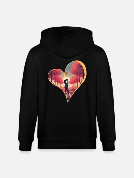 Amour et unité - Veste à capuche bio CULTIVATOR Stanley/Stella Unisexe - noir