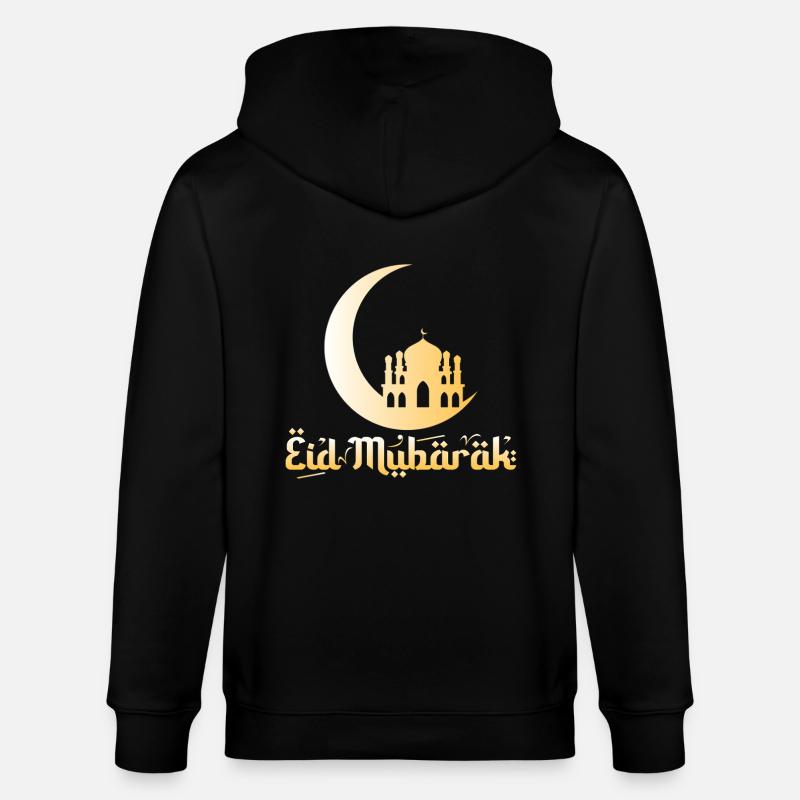 Eid Mubarak - Stanley/Stella Unisex Bio-Kapuzenjacke CULTIVATOR  - Schwarz