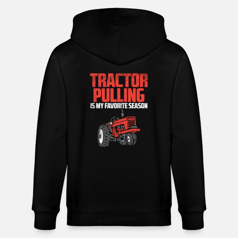 Tractor Pulling Saison Fan - Stanley/Stella Unisex Bio-Kapuzenjacke CULTIVATOR  - Schwarz