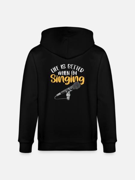 Better Singing – Conception d’auteur-compositeur - Veste à capuche bio CULTIVATOR Stanley/Stella Unisexe - noir